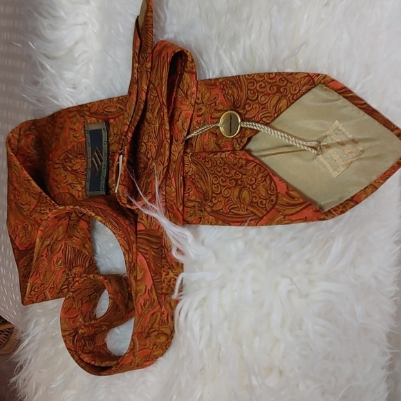 NWOT Silk Paisley Tie Made in Italy - Picture 6 of 6